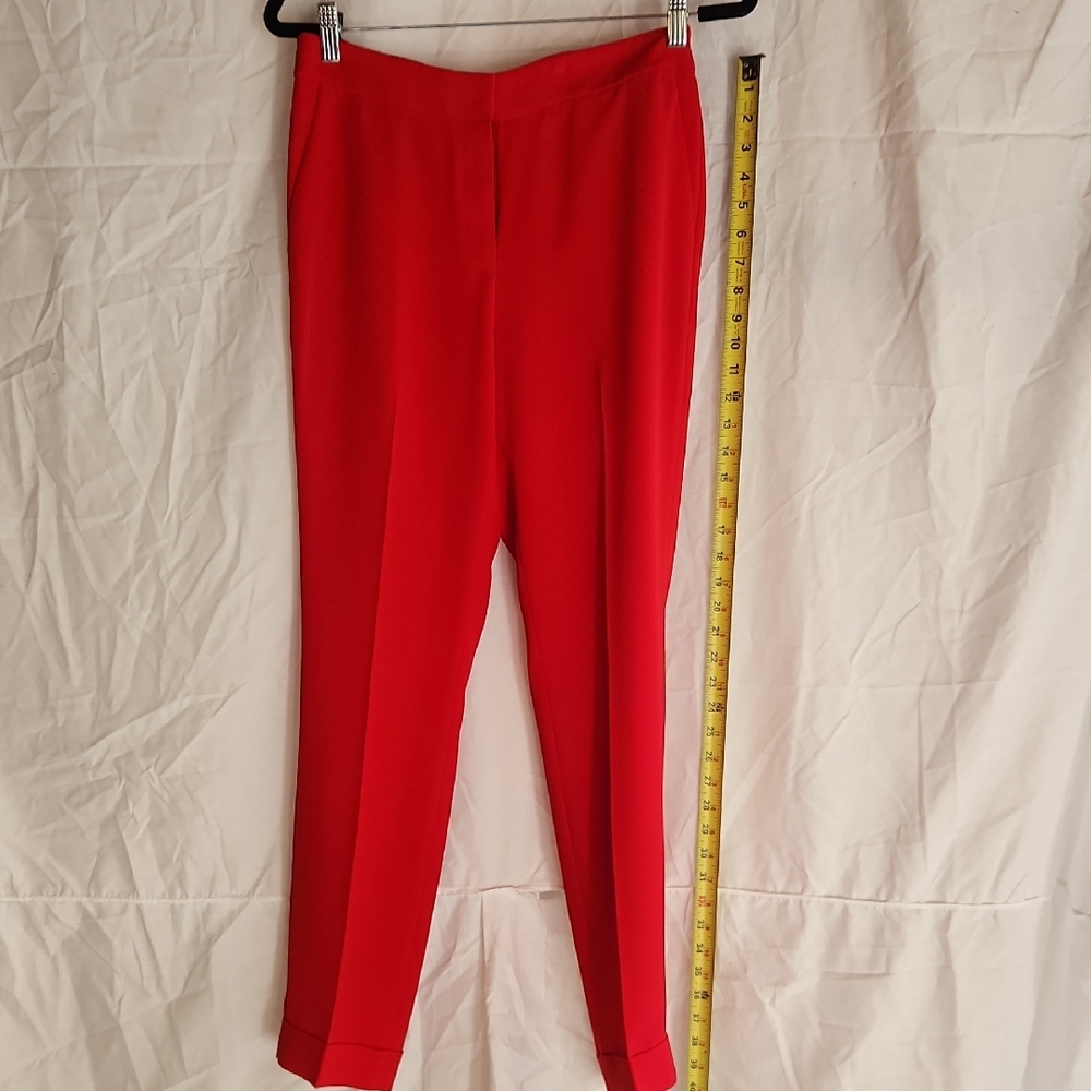 Lafayette 148 New York Bold Red Ankle Pants